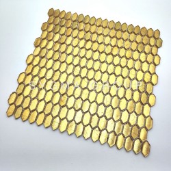 Zina Gold Mosaik – stilvolle Fliesen für das Badezimmer und die Küche