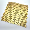 Decorative golden bathroom wall tiles modern glass mosaic for interiors