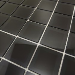 Meghan Noir Black Mirror Glass Mosaic