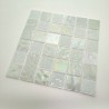 Mosaico Vetro Bianco Iridato per Paraschizzi Cucina e Doccia - Sygma Group