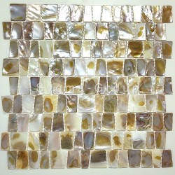 Duschboden Mosaik Badezimmer Fliesen Nacre. Kleine Fliesen für erhöhte Rutschfestigkeit.