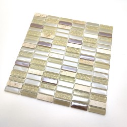 Mosaico baño moderno beige para ducha y cocina