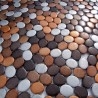 alumínio de piso e parede de mosaico ma-ova-mar