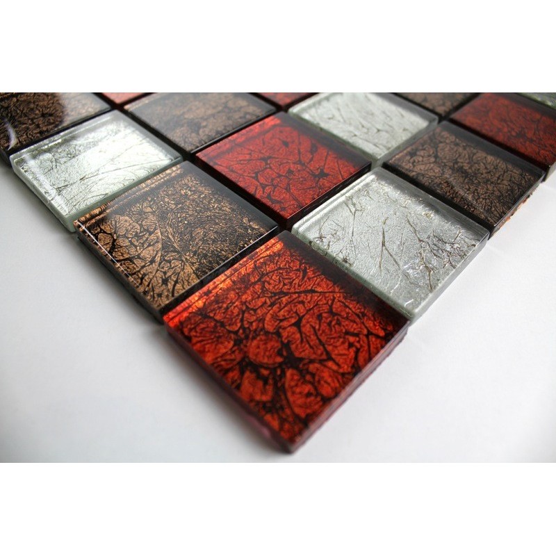 azulejos de la pared de cristal para la cocina y el baño mv-lux-rou