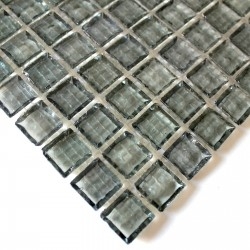 mosaico de vidro para parede da cozinha mv-cry-gri