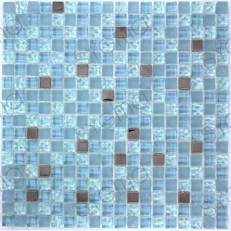 mosaico de vidro do chuveiro e casa de banho mv-har-ble