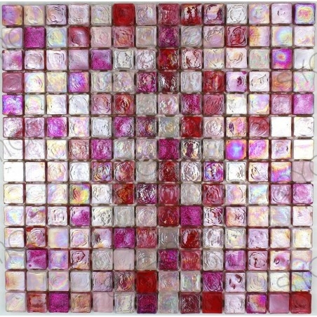 mosaico di vetro per pavimenti e rivestimenti Arezo Rose