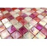 mosaico de vidro para parede e chão Arezo Rose