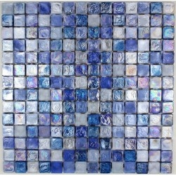 glass mosaic for wall and bathroom Arezo Bleu