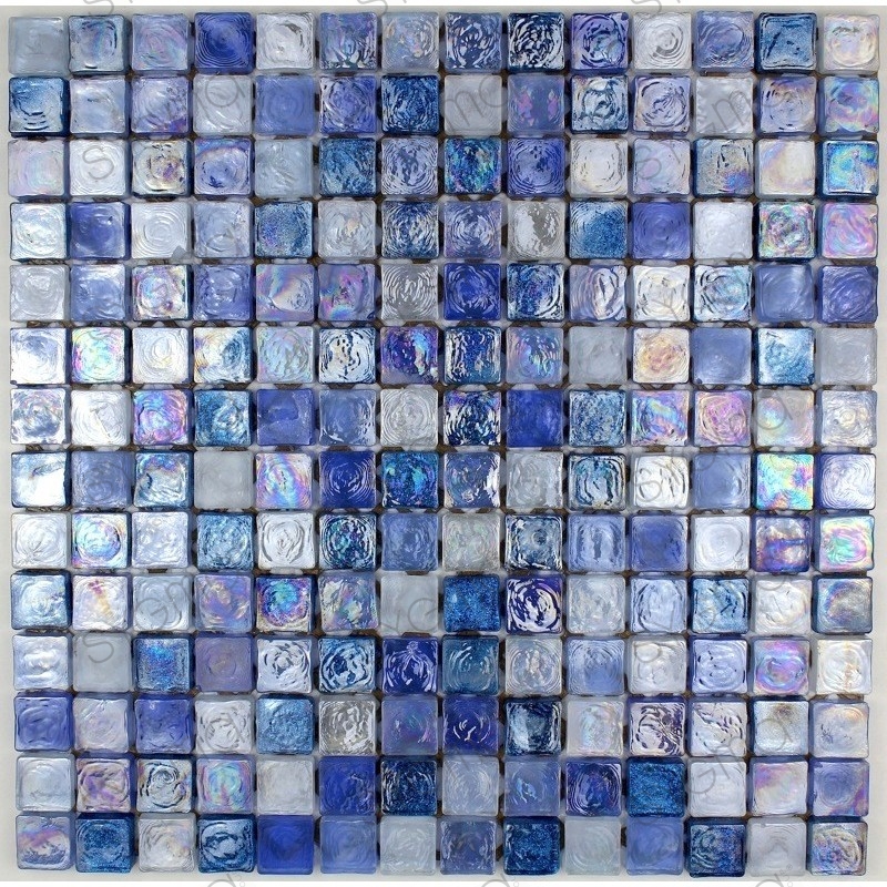 mosaico de vidro para parede e chão Arezo Bleu