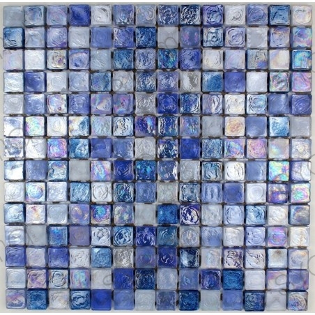 glass mosaic for wall and bathroom Arezo Bleu