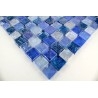 Mosaik fur wand und boden glas Arezo Bleu