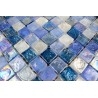Mozaiek voor de muur en de vloer glas Arezo Bleu