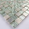 mosaico de pedra e vidro do banheiro mvp-met-sil