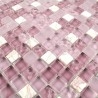 mosaico pavimentale doccia e parete Rossi