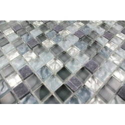 mosaico de piedra y baño de cristal mvep-mezzo
