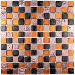 mosaico in pietra e bagno di vetro Alliage Cafe