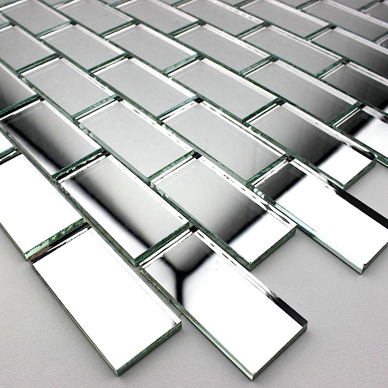 Carrelage mosaique miroir pour douche et salle de bain modele BRILLO NEUTRE