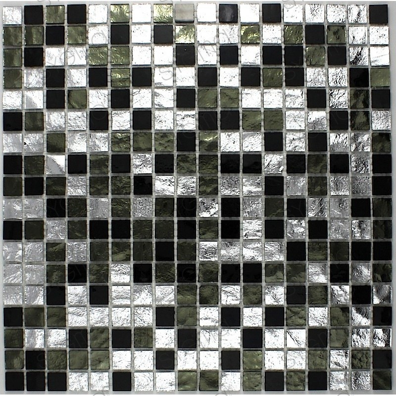 telhas mosaicos para cozinha e banheiro Strass Nero