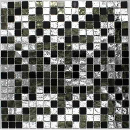 mosaico piastrelle cucina e bagno Strass Nero