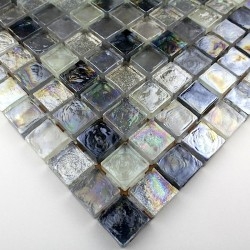 glass tile for kitchen wall Arezo Gris