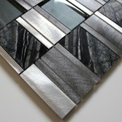 mosaico para baño y ducha de vidrio y aluminio ma-cet-gri