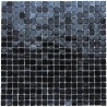 schwarz irisierendes Glasmosaik für Boden und Wand Modell IMPERIAL NOIR