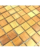 mosaico de madera - pared de madera de revestimiento - revestimiento de madera