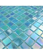 Molten glass mosaic