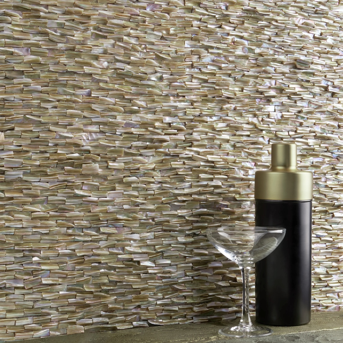 Carrelage mosaique nacre veritable